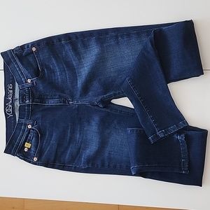 Second Yoga Jeans, Classic rise, Rachel Skinny, size 27, dark blue